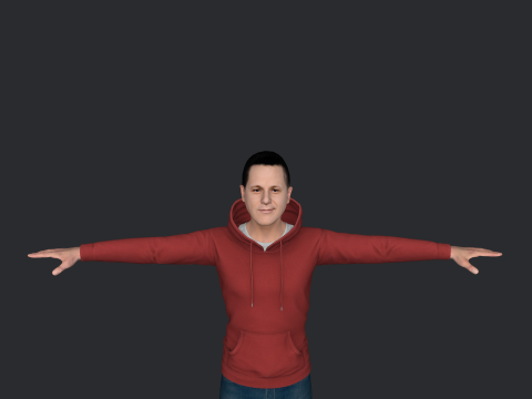 Alejandro Sanz Hyper Realistic Full Body Rigged Character Modello 3D