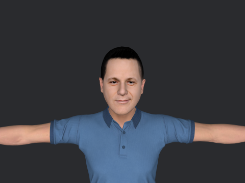 Alejandro Sanz Hyper Realistic Full Body Rigged Character Modello 3D