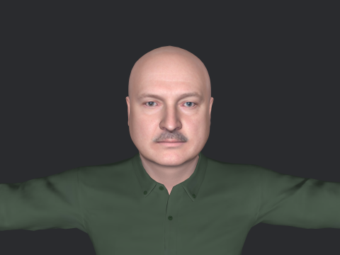 Alexander Lukashenko Hyper Realistic Full Body Rigged Character 3Dモデル