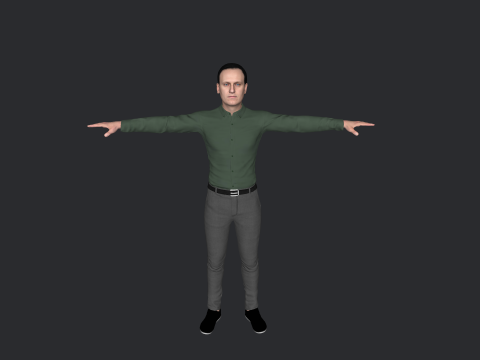 Alexey Navalny Hyper Realistic Full Body Rigged Character 3Dモデル