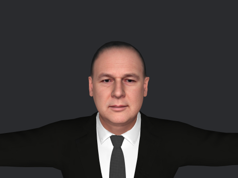 Allen Chastanet Hyper Realistic Full Body Rigged Character 3Dモデル