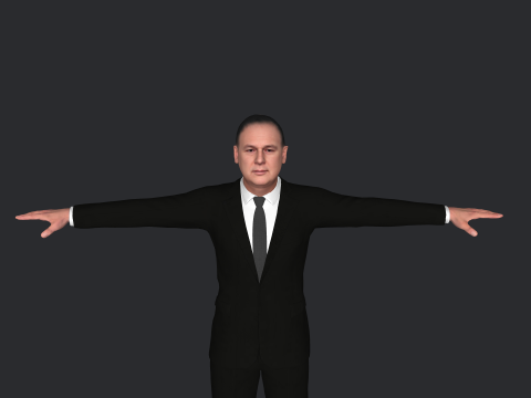 Allen Chastanet Hyper Realistic Full Body Rigged Character 3Dモデル