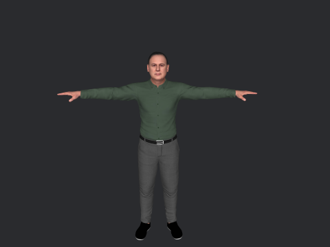 Allen Chastanet Hyper Realistic Full Body Rigged Character 3Dモデル