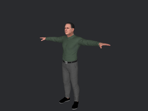 Allen Chastanet Hyper Realistic Full Body Rigged Character 3Dモデル