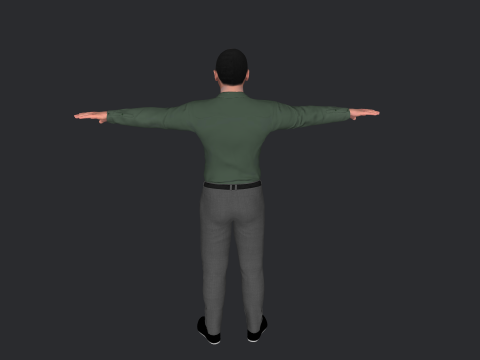 Allen Chastanet Hyper Realistic Full Body Rigged Character 3Dモデル