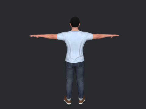 Allen Chastanet Hyper Realistic Full Body Rigged Character 3Dモデル