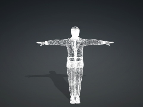 Allen Chastanet Hyper Realistic Full Body Rigged Character 3Dモデル