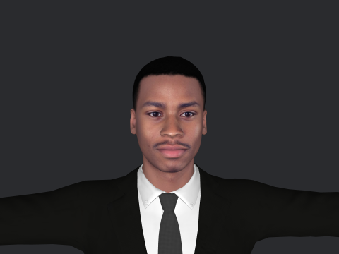 Allen Iverson Hyper Realistic Full Body Rigged Character 3Dモデル