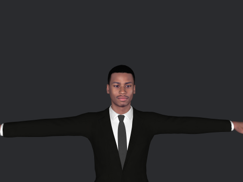 Allen Iverson Hyper Realistic Full Body Rigged Character Modelo 3D