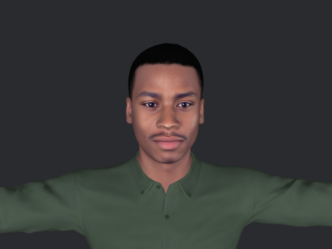 Allen Iverson Hyper Realistic Full Body Rigged Character Modelo 3D