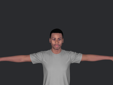 Allen Iverson Hyper Realistic Full Body Rigged Character Modelo 3D