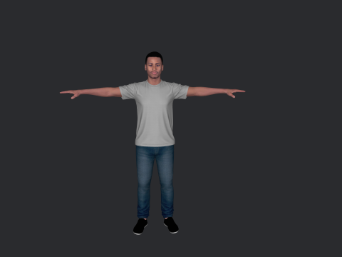 Allen Iverson Hyper Realistic Full Body Rigged Character Modelo 3D