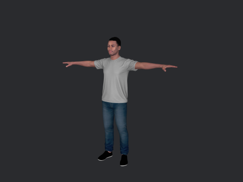 Allen Iverson Hyper Realistic Full Body Rigged Character Modelo 3D