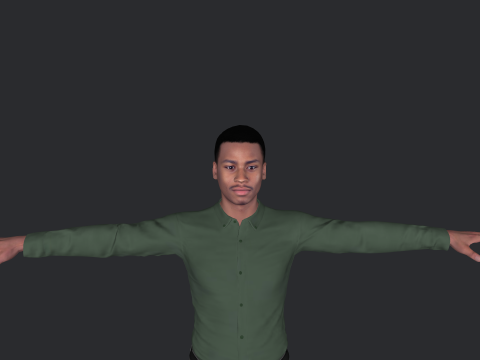 Allen Iverson Hyper Realistic Full Body Rigged Character Modelo 3D