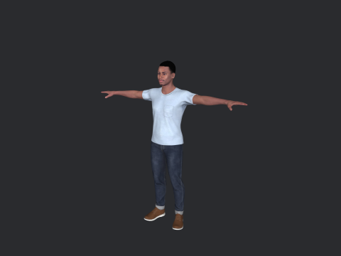 Allen Iverson Hyper Realistic Full Body Rigged Character Modelo 3D