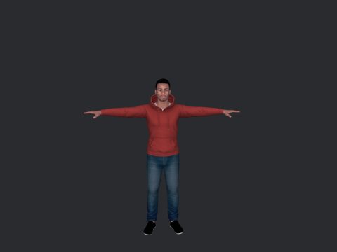 Allen Iverson Hyper Realistic Full Body Rigged Character Modelo 3D