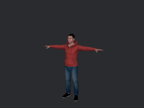 Allen Iverson Hyper Realistic Full Body Rigged Character Modelo 3D
