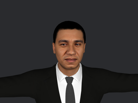 Andrew Holness Hyper Realistic Full Body Rigged Character 3Dモデル