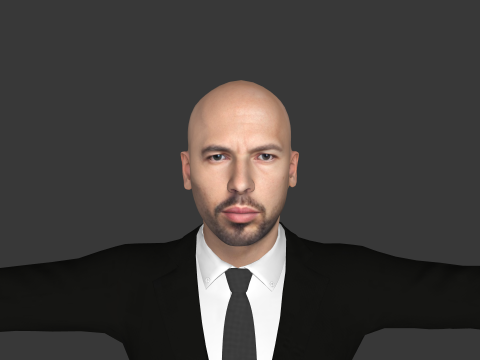 Andrew Tate Hyper Realistic Full Body Rigged Character 3Dモデル