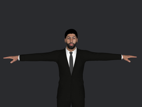 Anthony Davis Hyper Realistic Full Body Rigged Character 3Dモデル