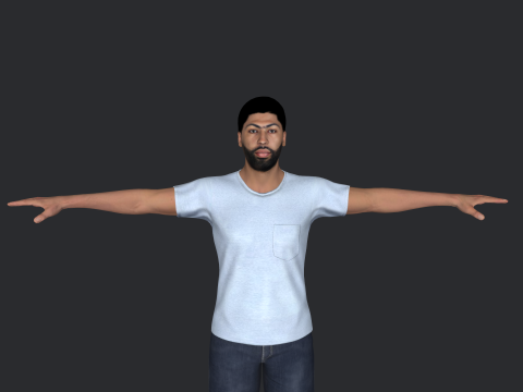 Anthony Davis Hyper Realistic Full Body Rigged Character 3Dモデル