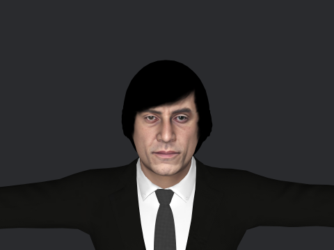Anton Chigurh Hyper Realistic Full Body Rigged Character 3Dモデル