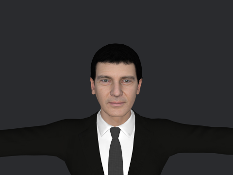 Antonio Banderas Hyper Realistic Full Body Rigged Character 3Dモデル