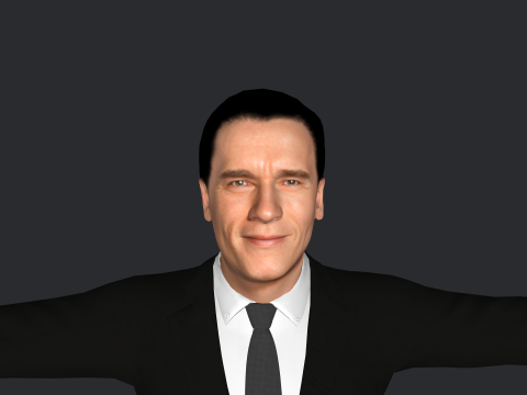 Arnold Schwarzenegger Hyper Realistic Full Body Rigged Character 3Dモデル