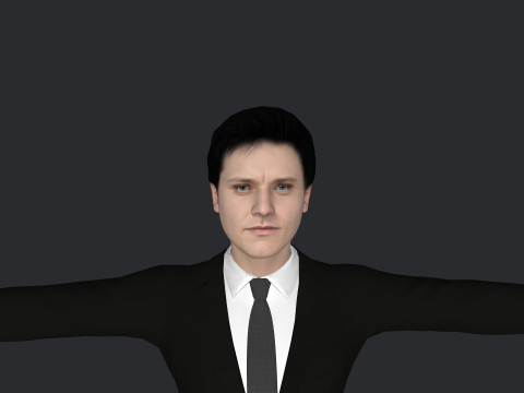 Bart Baker Hyper Realistic Full Body Rigged Character 3Dモデル