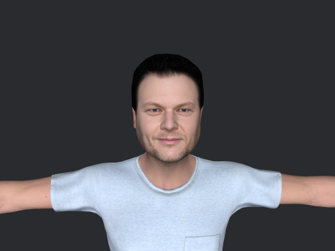 Blake Shelton Hyper Realistic Full Body Rigged Character 3D मॉडल