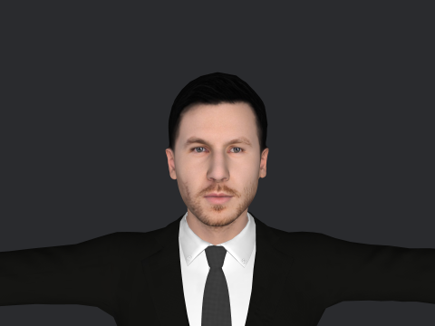 Calvin Harris Hyper Realistic Full Body Rigged Character 3Dモデル