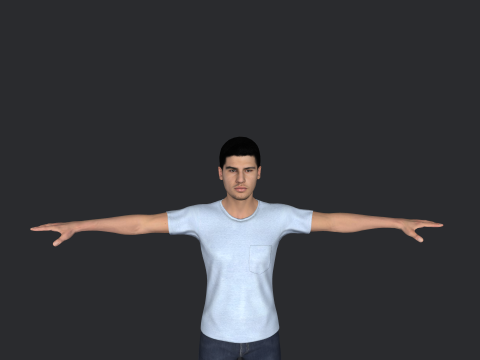 Carlos Alcaraz Hyper Realistic Full Body Rigged Character Modelo 3D