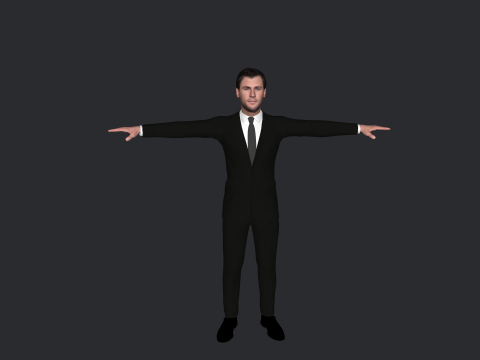 Chris Hemsworth Hyper Realistic Full Body Rigged Character 3D Model