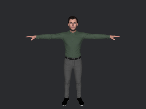 Chris Hemsworth Hyper Realistic Full Body Rigged Character 3D Model