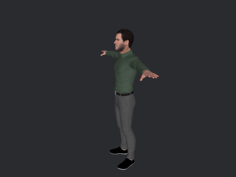 Chris Hemsworth Hyper Realistic Full Body Rigged Character 3D Model