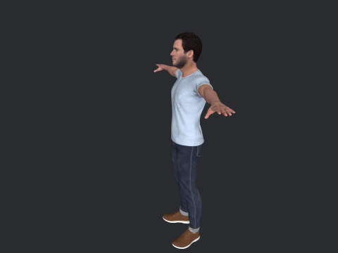 Chris Hemsworth Hyper Realistic Full Body Rigged Character 3D Model