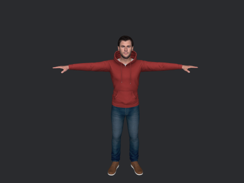 Chris Hemsworth Hyper Realistic Full Body Rigged Character 3D Model