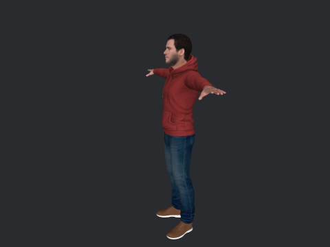 Chris Hemsworth Hyper Realistic Full Body Rigged Character 3D Model