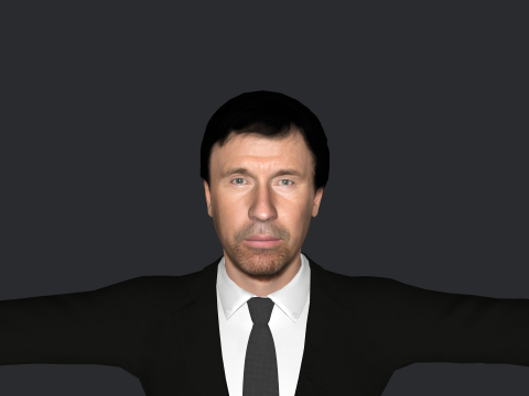 Chuck Norris Hyper Realistic Full Body Rigged Character 3D Model