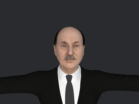 Clement Attlee Hyper Realistic Full Body Rigged Character 3Dモデル