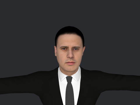 Crazy Legs Hyper Realistic Full Body Rigged Character 3D Model