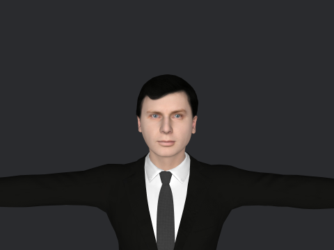Dan Quayle Hyper Realistic Full Body Rigged Character 3Dモデル