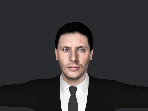 Dean Winchester Hyper Realistic Full Body Rigged Character 3D Model