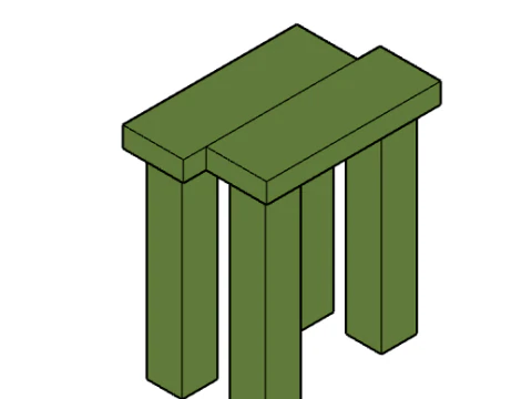 오리엘리먼츠 의자 3D 모델