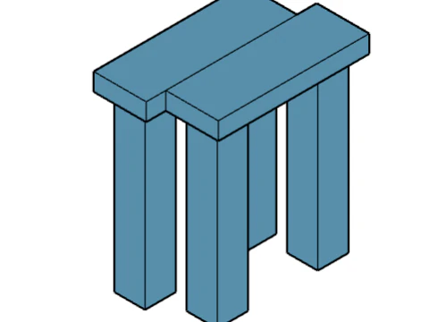 오리엘리먼츠 의자 3D 모델