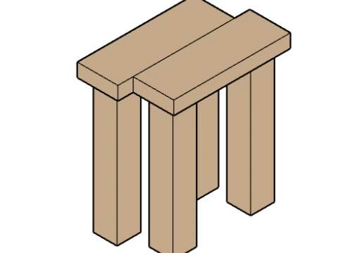 오리엘리먼츠 의자 3D 모델
