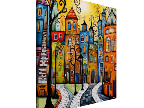 Classic Modern Canvas Wall Art 3D Model