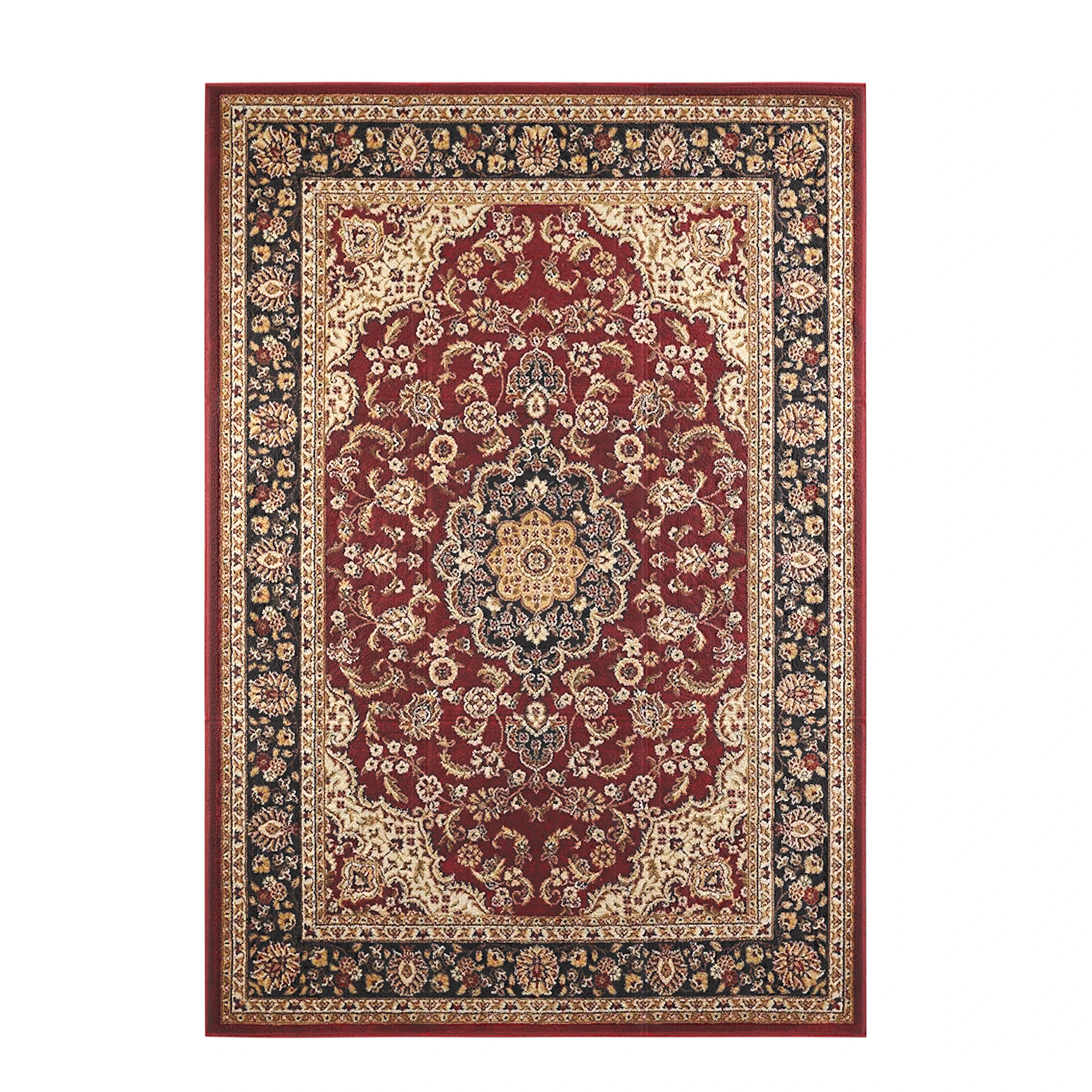 Woven Oriental Rug with Persian Floral Design 3D Model .c4d .max .obj .3ds .fbx .stl .blend 