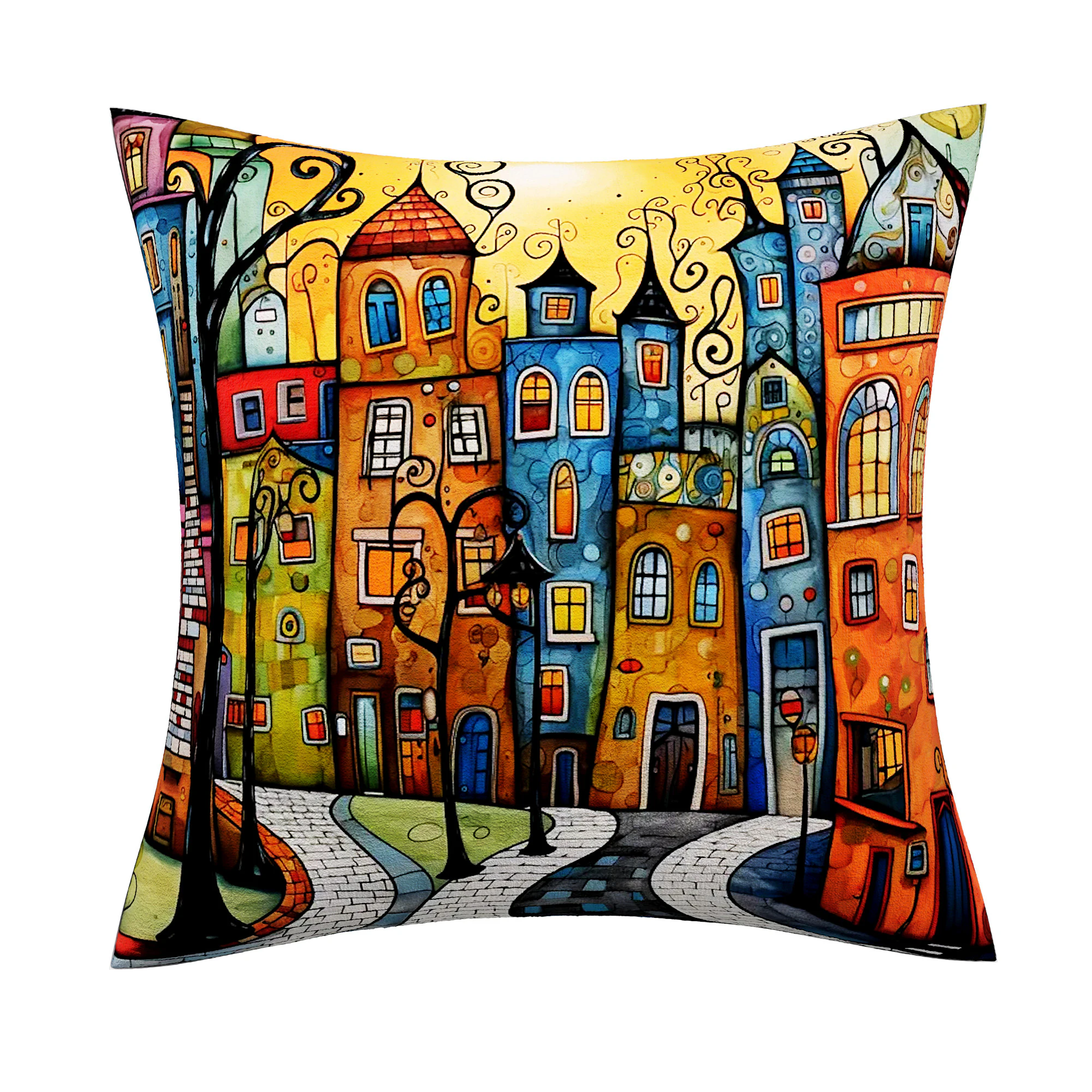 Classic modern canvas pillow 3D Model .c4d .max .obj .3ds .fbx .stl .blend 