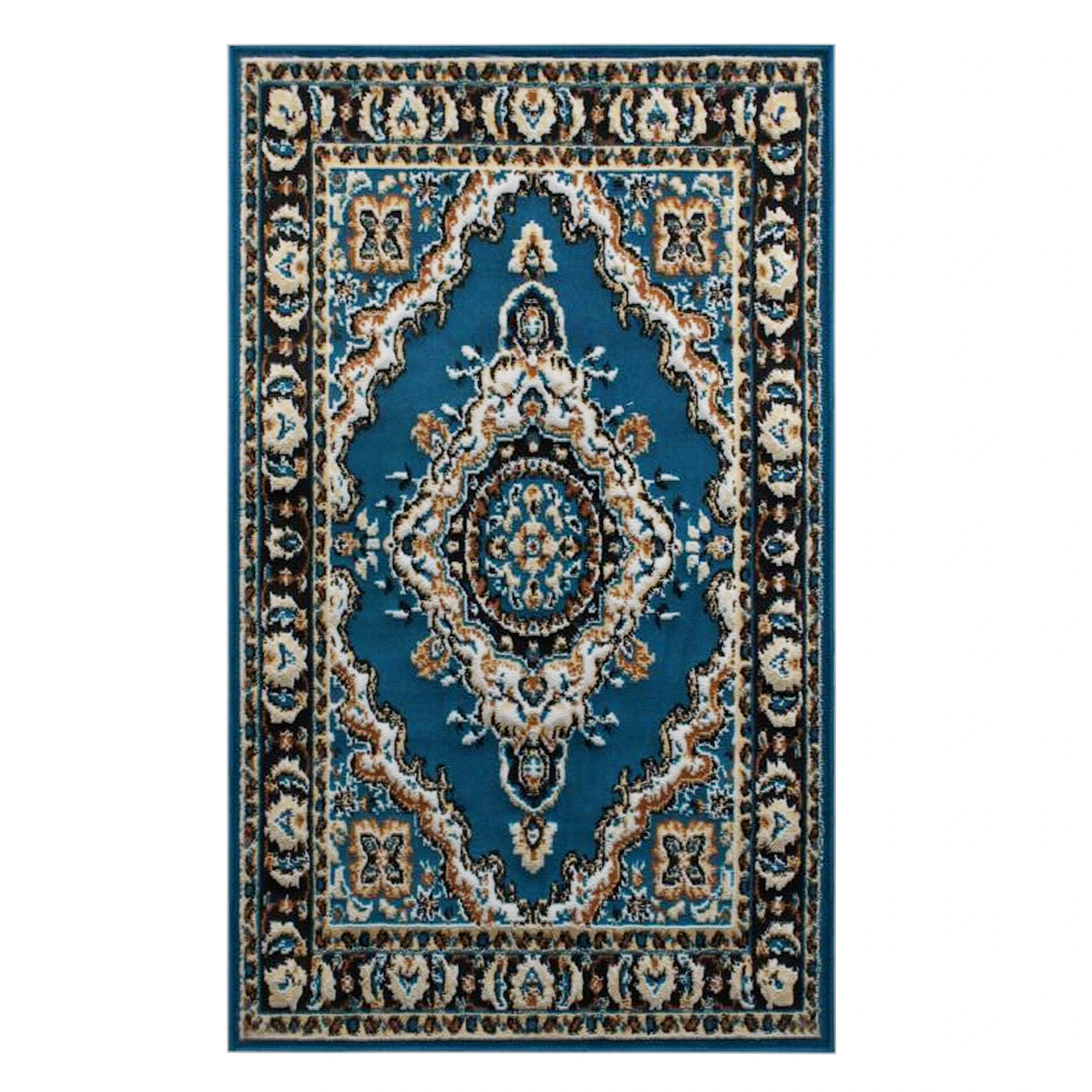 Blue Motif Rustico Carpet with Anti Skid Backing 3D Model .c4d .max .obj .3ds .fbx .stl .blend